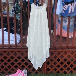 White lace Chico’s dress